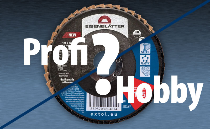 brúsne kotúče - profi vers. hobby